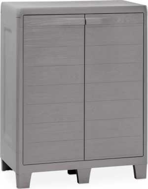 Уличная пластиковая тумба Toomax WOODY'S XL (2 полки) под дерево