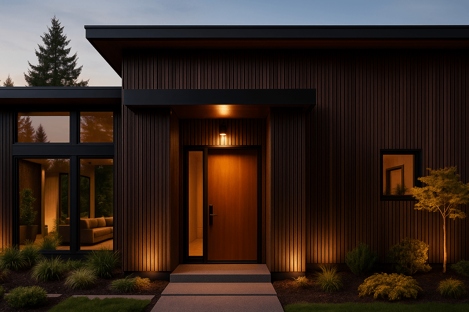 Фасадная реечная панель ДПК Holzhof Эко Eco 219x24x3000мм, Венге