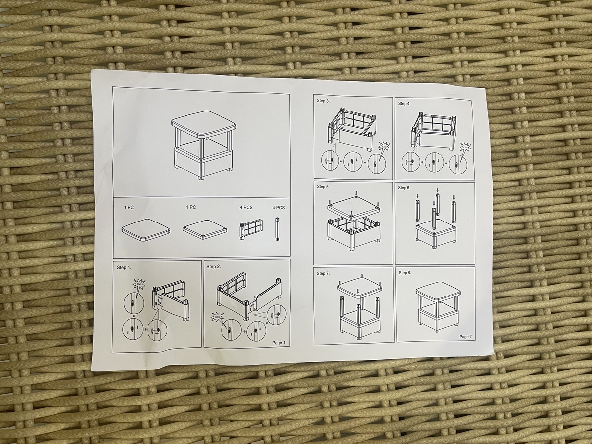 b:rattan MANCHESTER SET 2 cадовый комплект мебели из пластика для террасы и беседки 