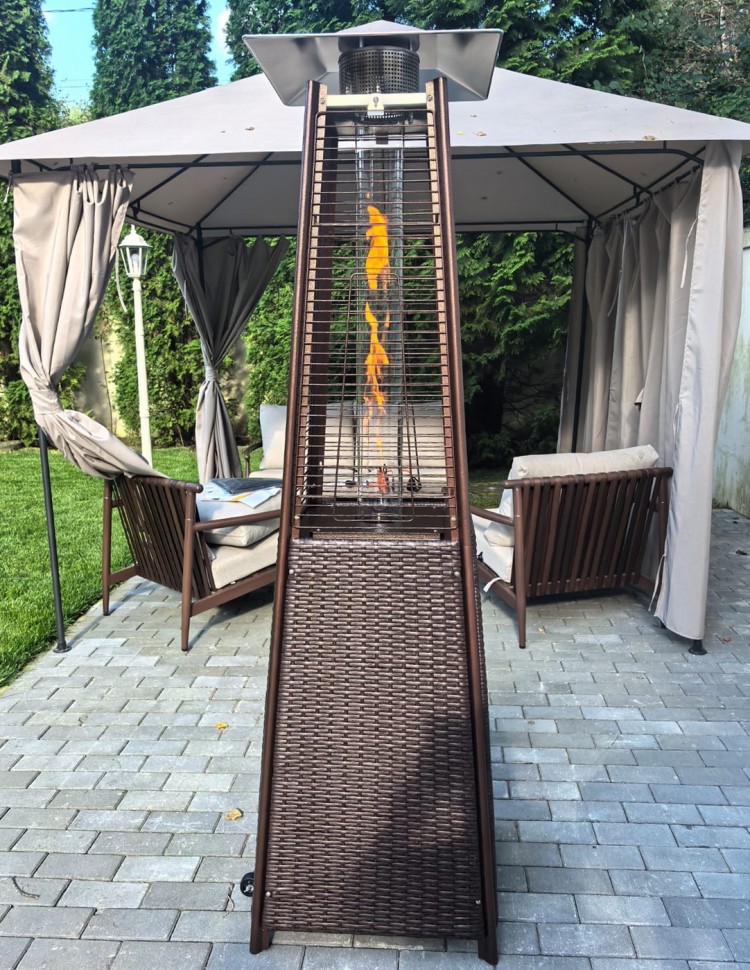 Уличный газовый обогреватель WWT 13I ROTANG Brown mini 1.8m