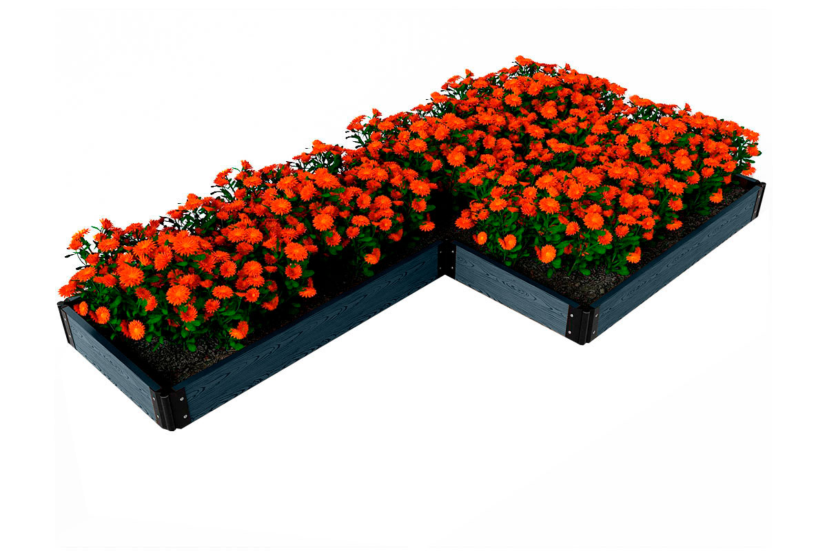 Теплая низкая грядка ДПК NauticPrime 3D 150х25х2950 mm